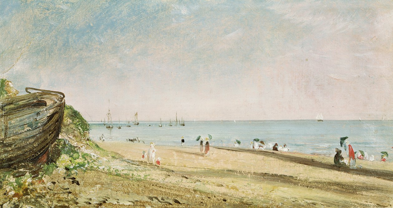 Strand van Brighton door John Constable