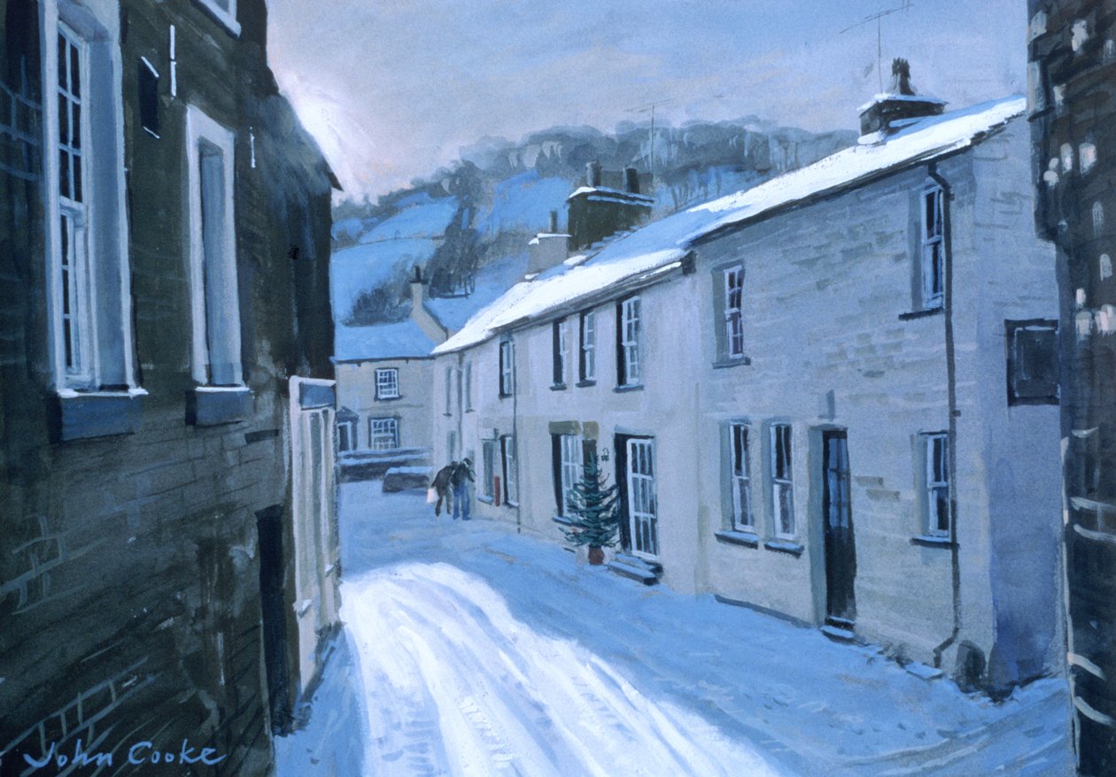 Hoofdstraat in Dent, 1997 door John Cooke