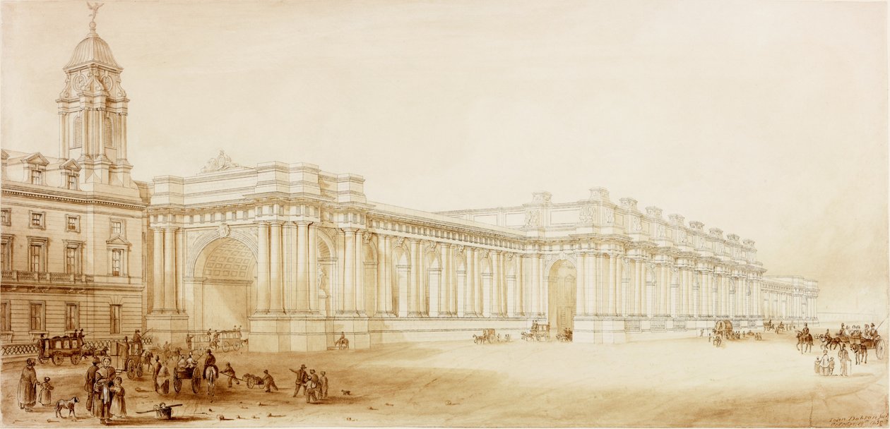 Centraal Station, Newcastle upon Tyne door John Dobson