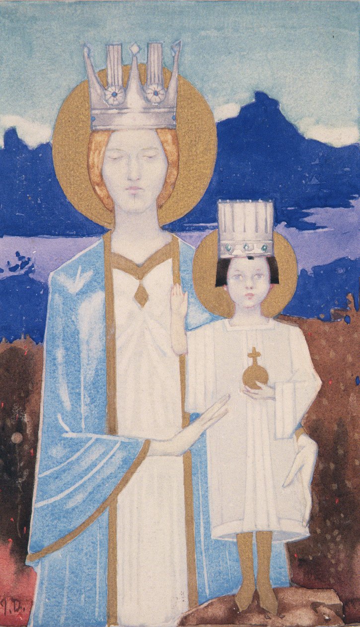 Madonna en Kind door John Duncan