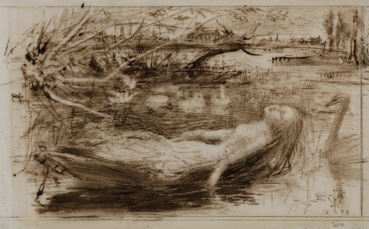 De dame van Shalott door John Everett Millais