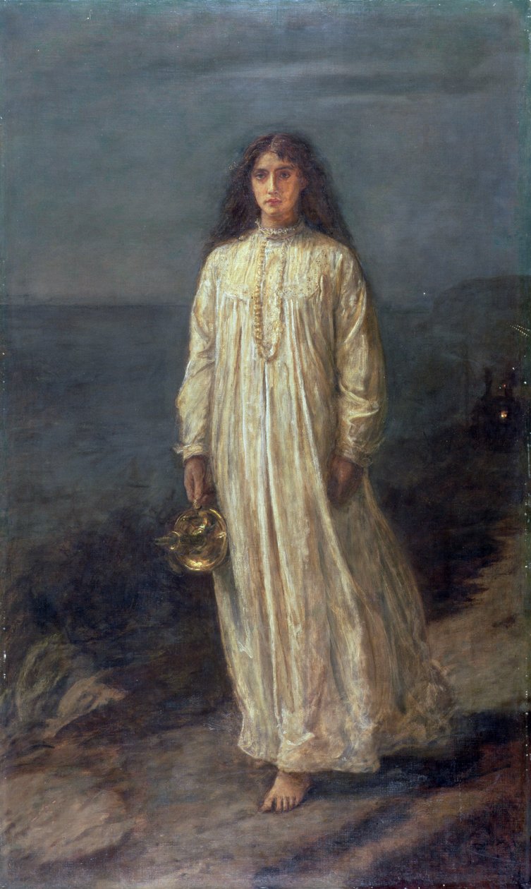 De slaapwandelaar, 1871 door John Everett Millais