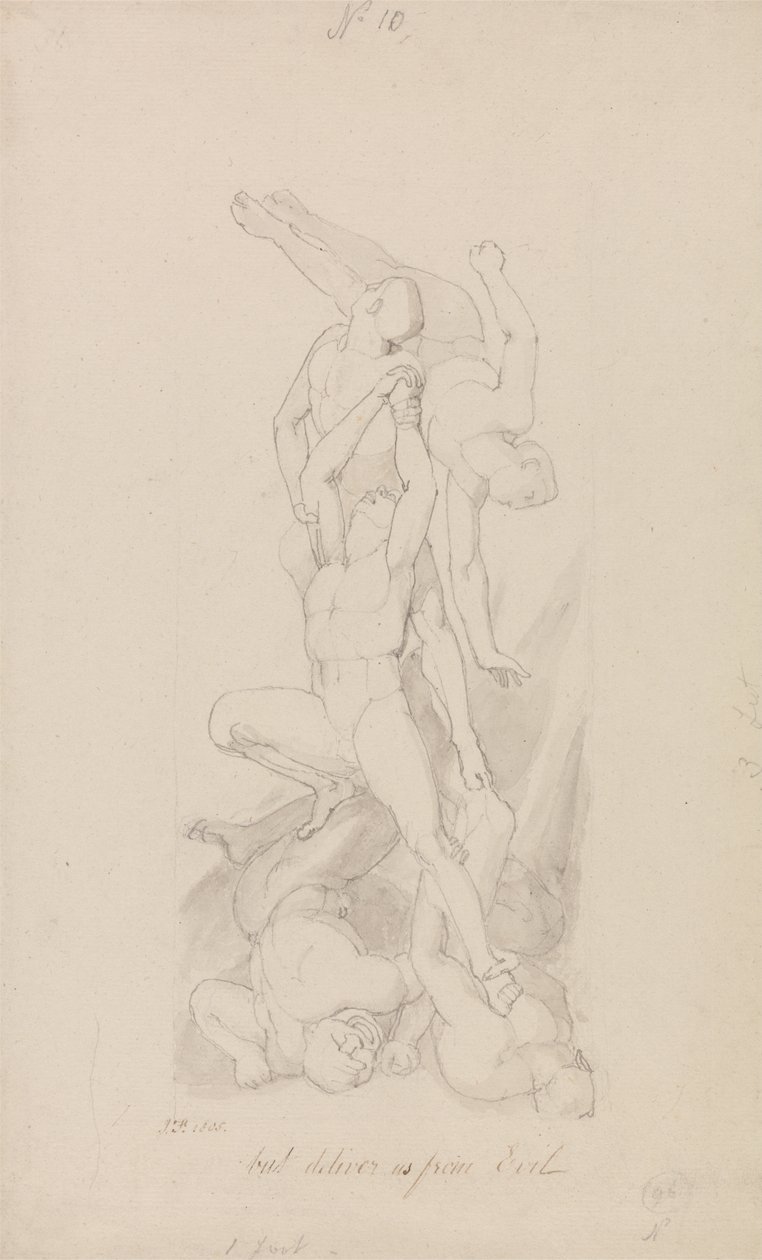 Maar Verlos Ons van het Kwaad door John Flaxman