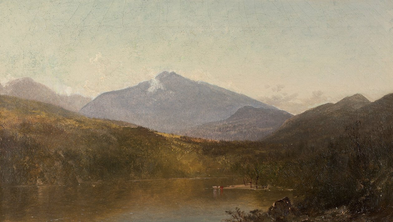 Witte Bergen vanuit Shelburne, NH door John Frederick Kensett