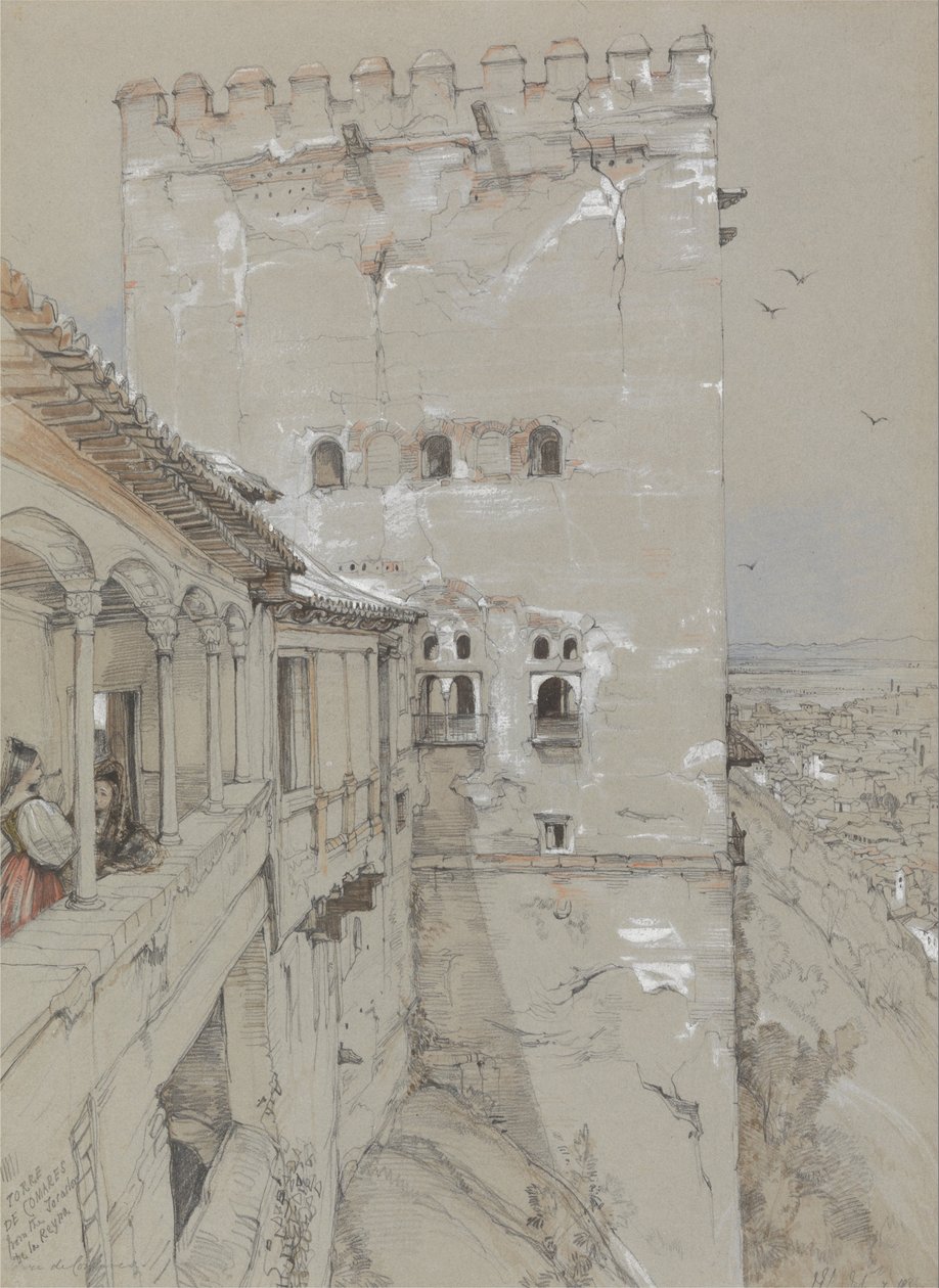 De Torre de Comares, Alhambra, 1835 door John Frederick Lewis