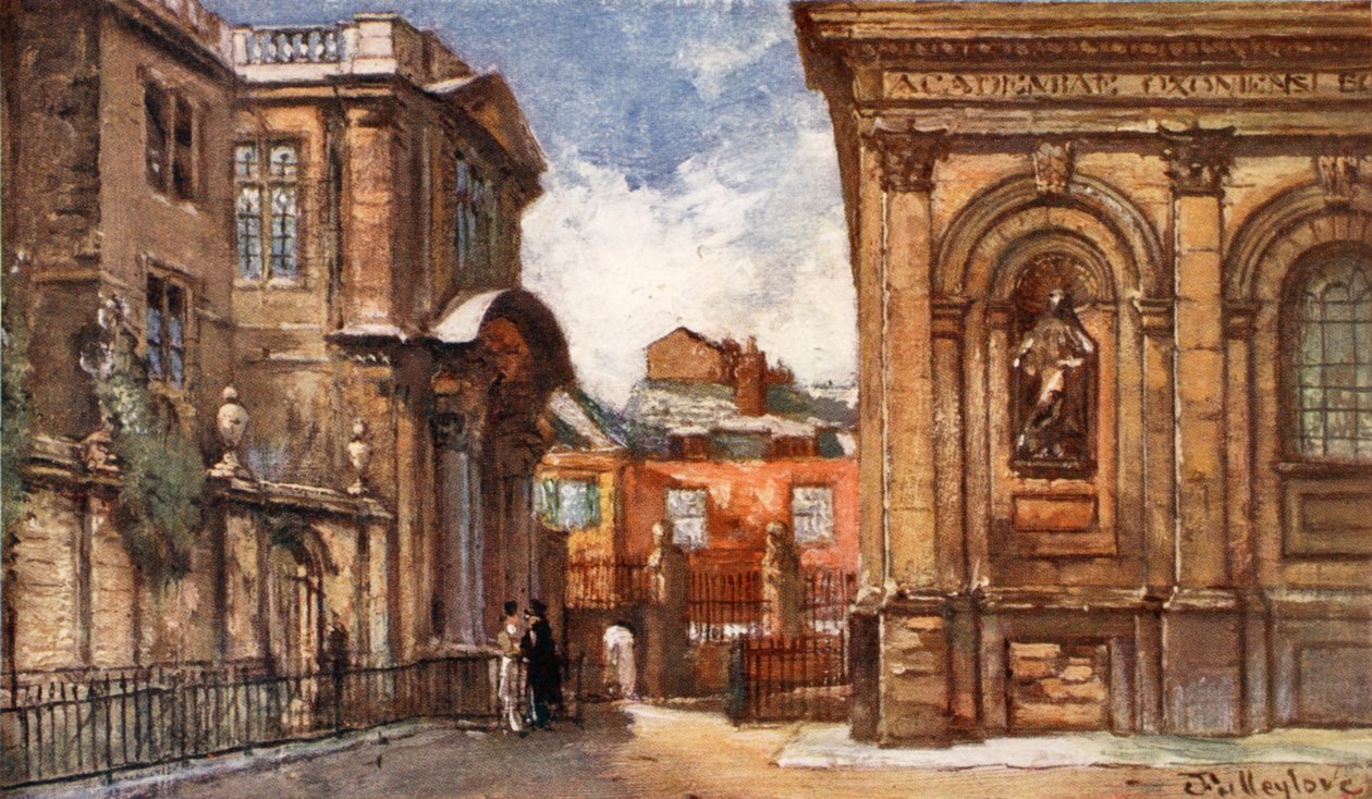 Het oude Ashmolean Museum en Sheldonian Theatre, 1903 door John Fulleylove