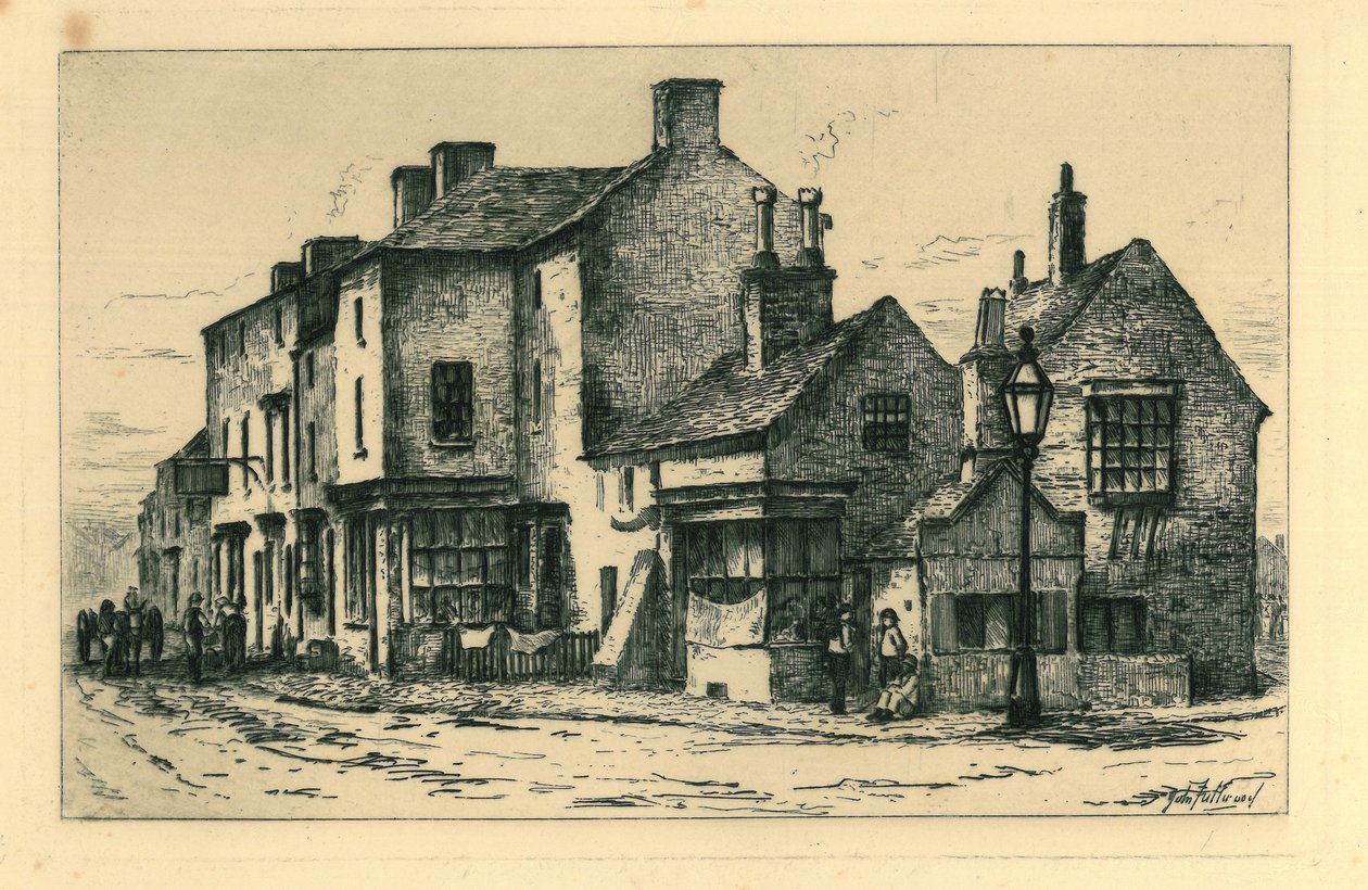 Oude gebouwen Walsall (genaamd Town
