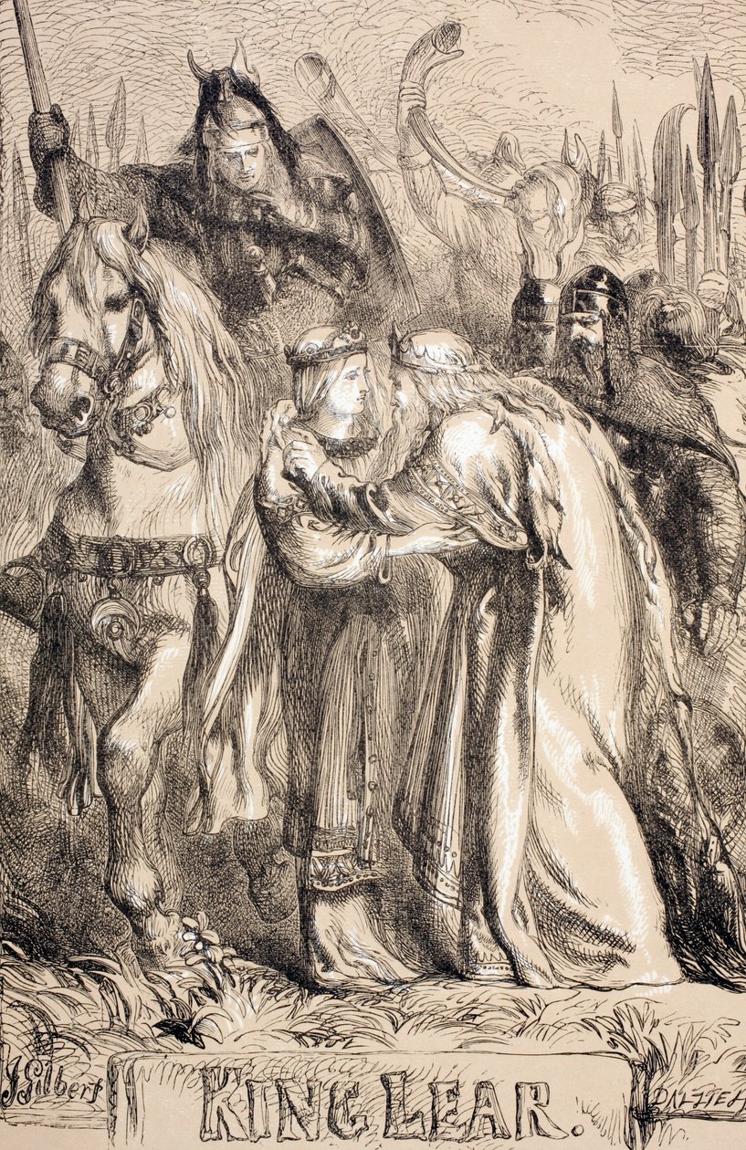 Koning Lear, 1890 door John Gilbert