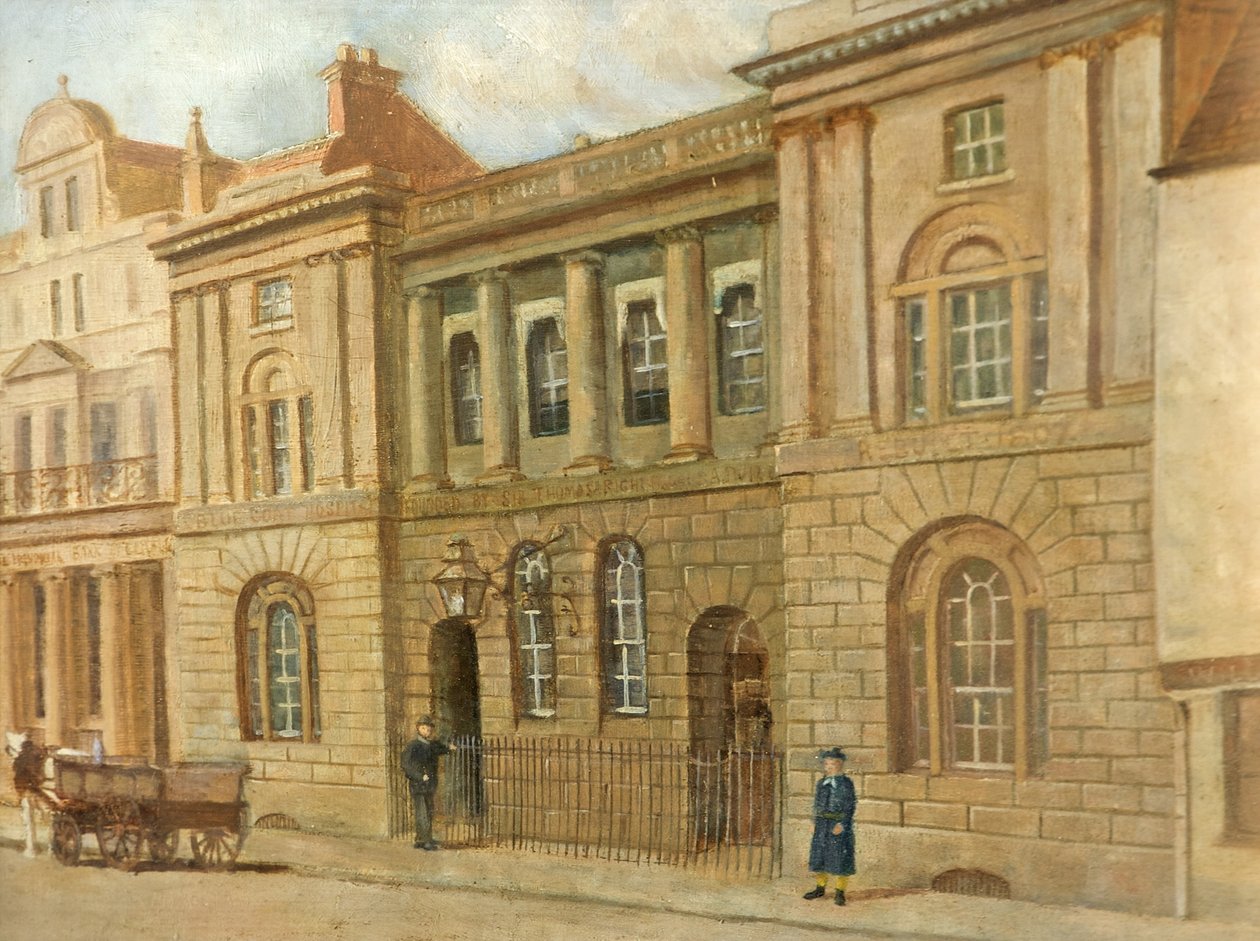 De Blue Coat School, Gloucester, ca. 1880 door John Kemp