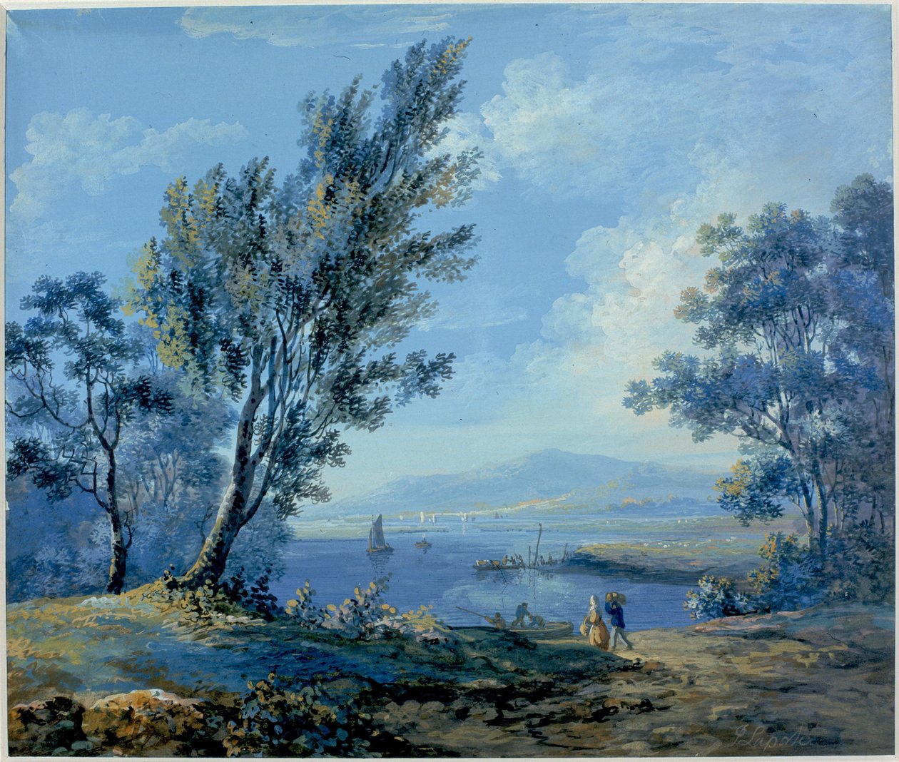 Meerlandschap door John Laporte