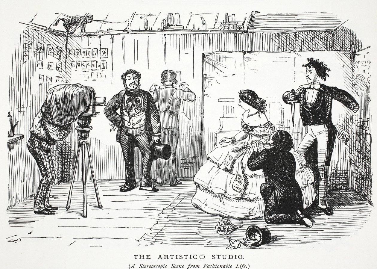 De Artistieke (!) Studio door John Leech