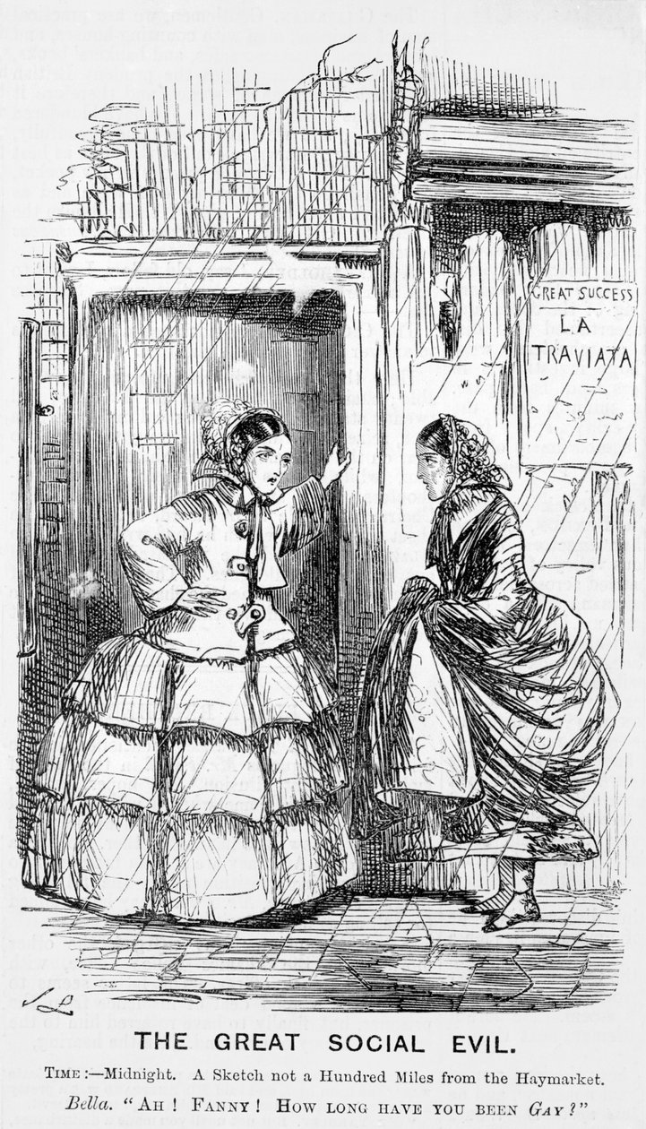 Het grote sociale kwaad, Punch, 1857 door John Leech
