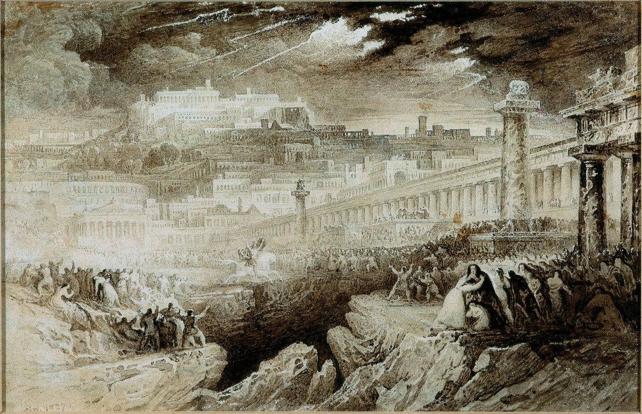 Marcus Curtius door John Martin