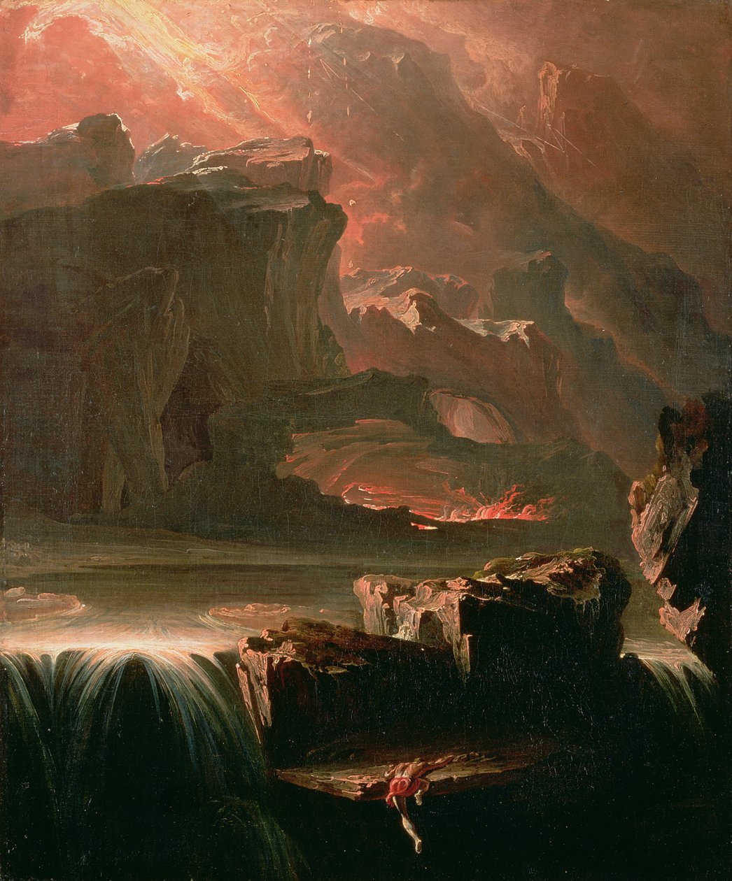 Sadak op zoek naar de wateren van vergetelheid, 1812 door John Martin