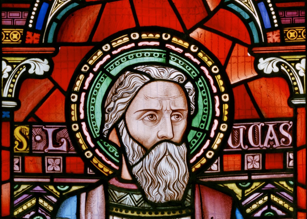 Crick, Oostraam detail, Lavers & Barraud, John Millner Allen, Sint Lucas, 1863 door John Millner Allen