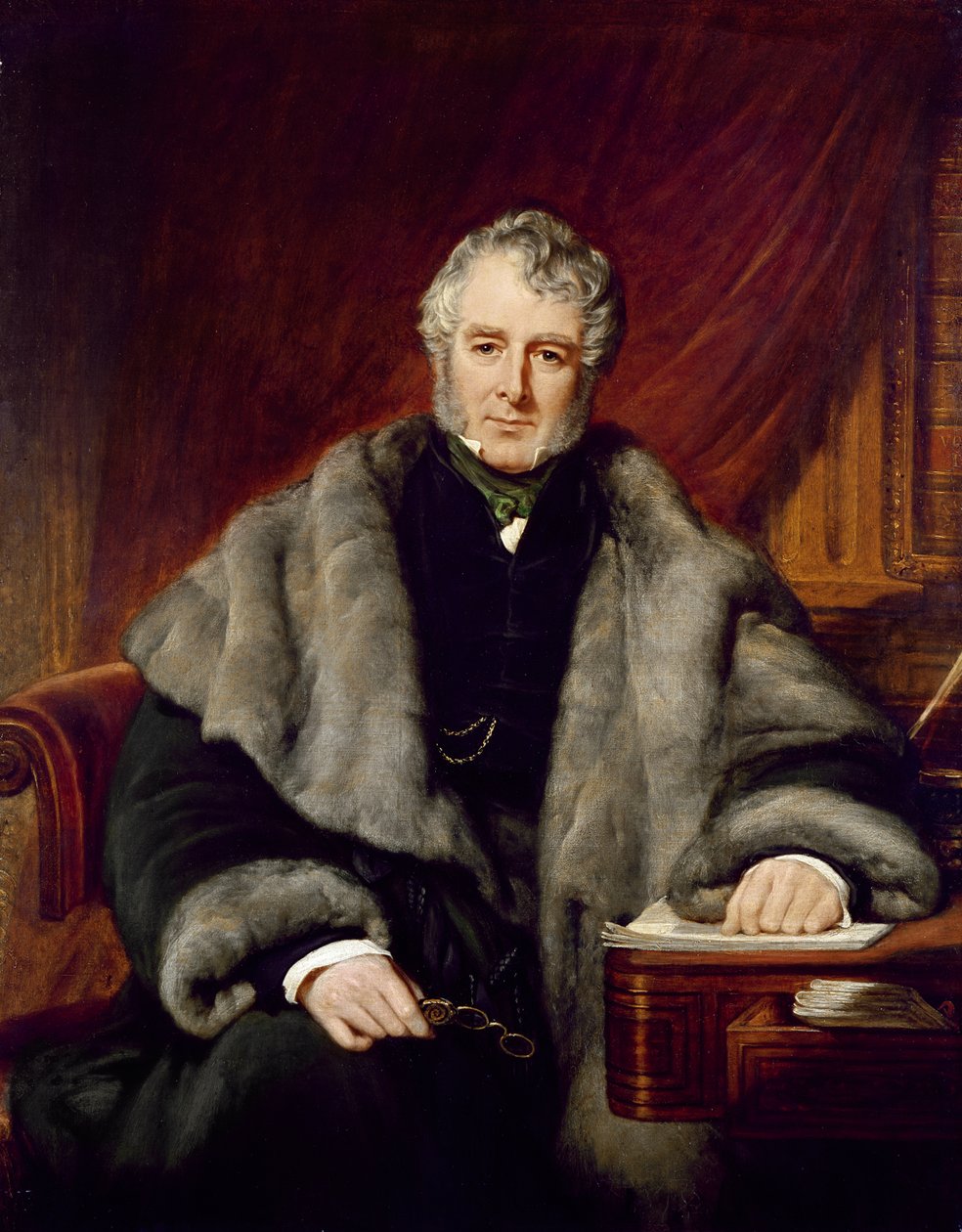 William Lamb, 2e Burggraaf Melbourne, 1844 door John Partridge