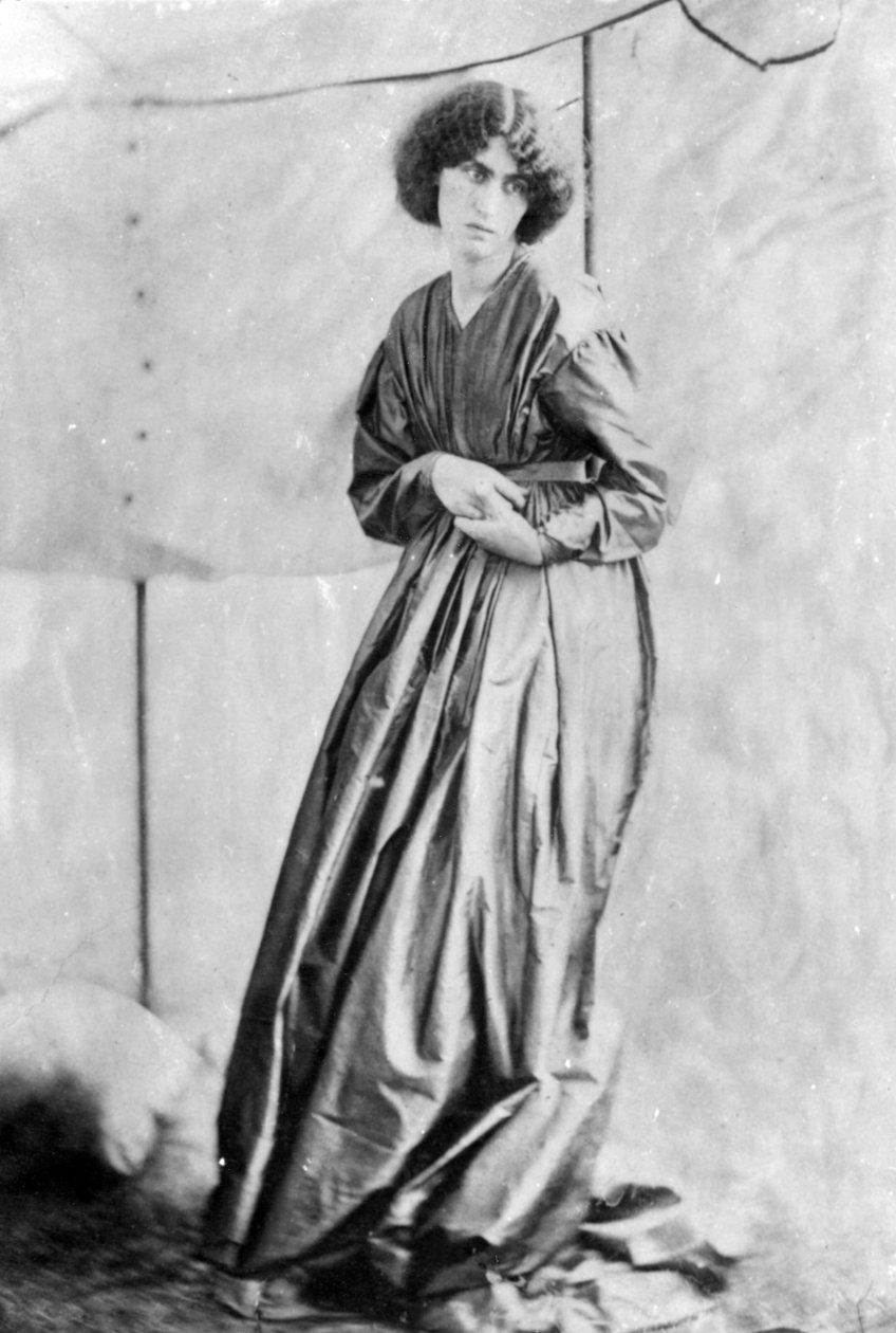 Jane Morris, geposeerd door Dante Gabriel Rossetti, 1865 door John R. Parsons