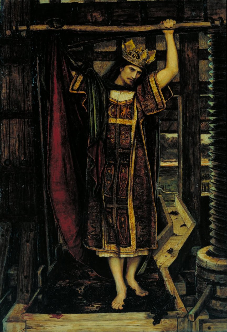 De Wijnpers door John Roddam Spencer Stanhope