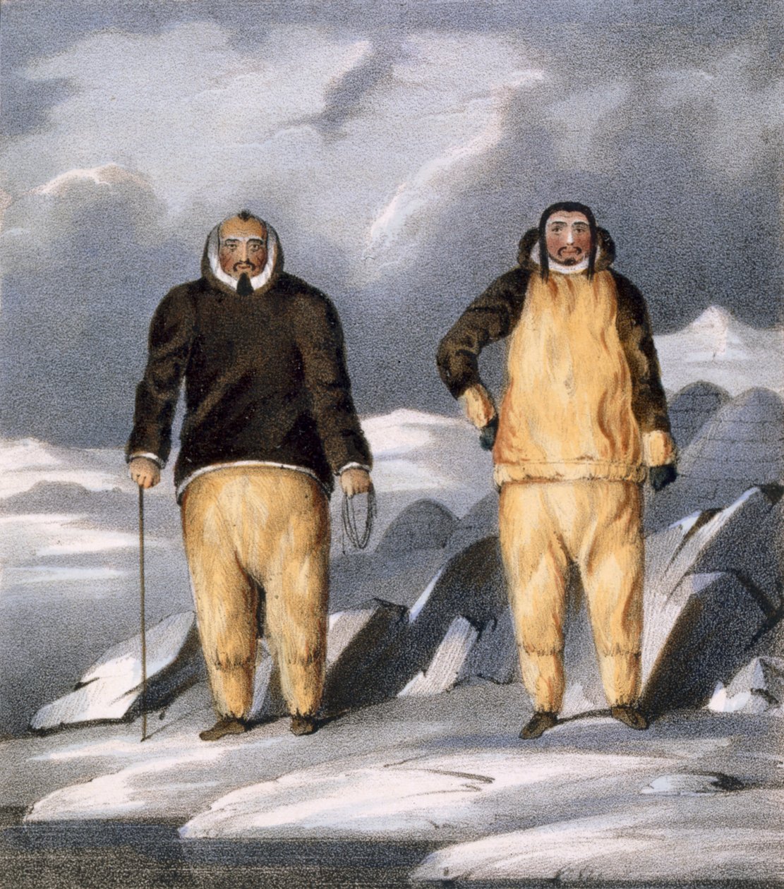 Koniaroklik en Neweetioke, 1835 door John Ross