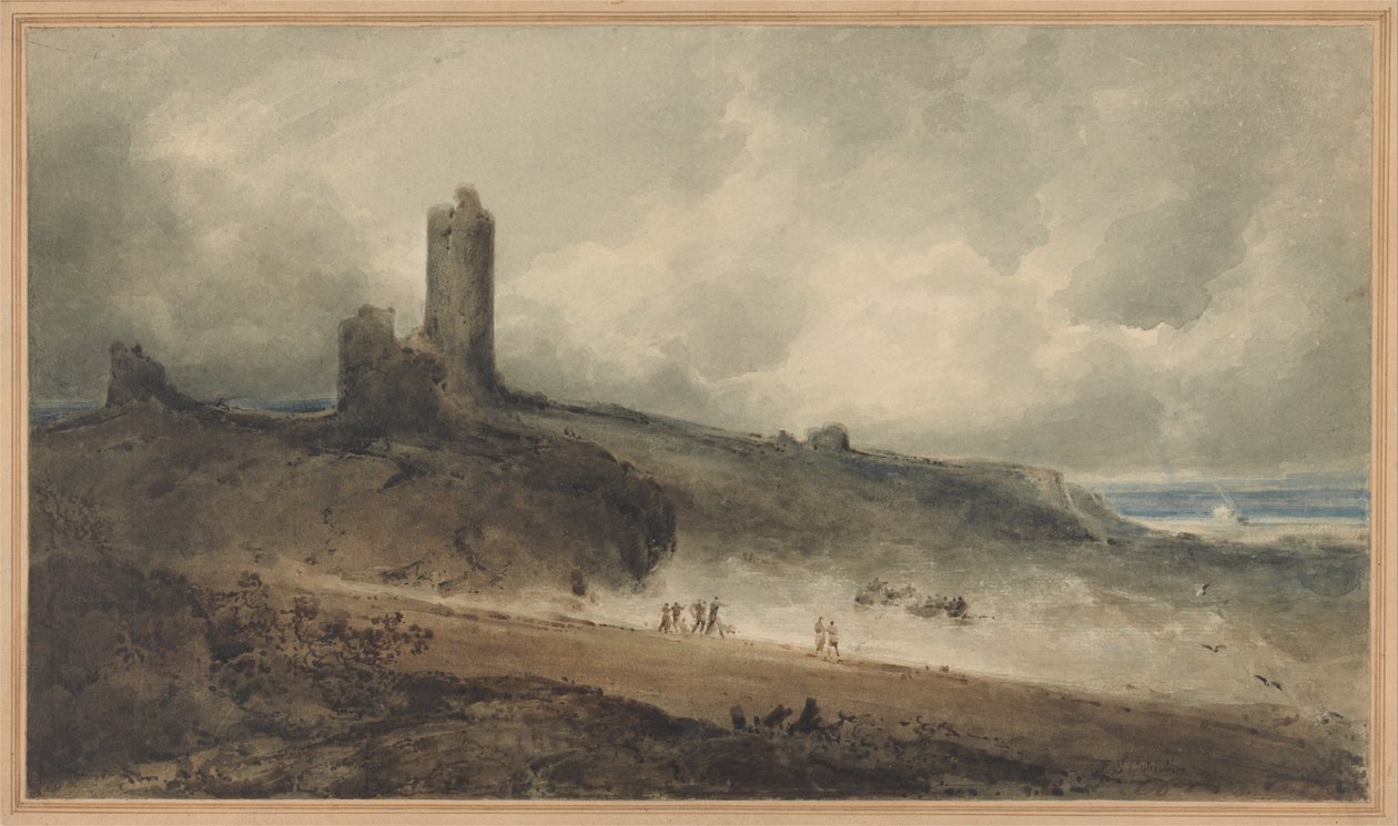 Kasteel van Aberystwyth door John Sell Cotman