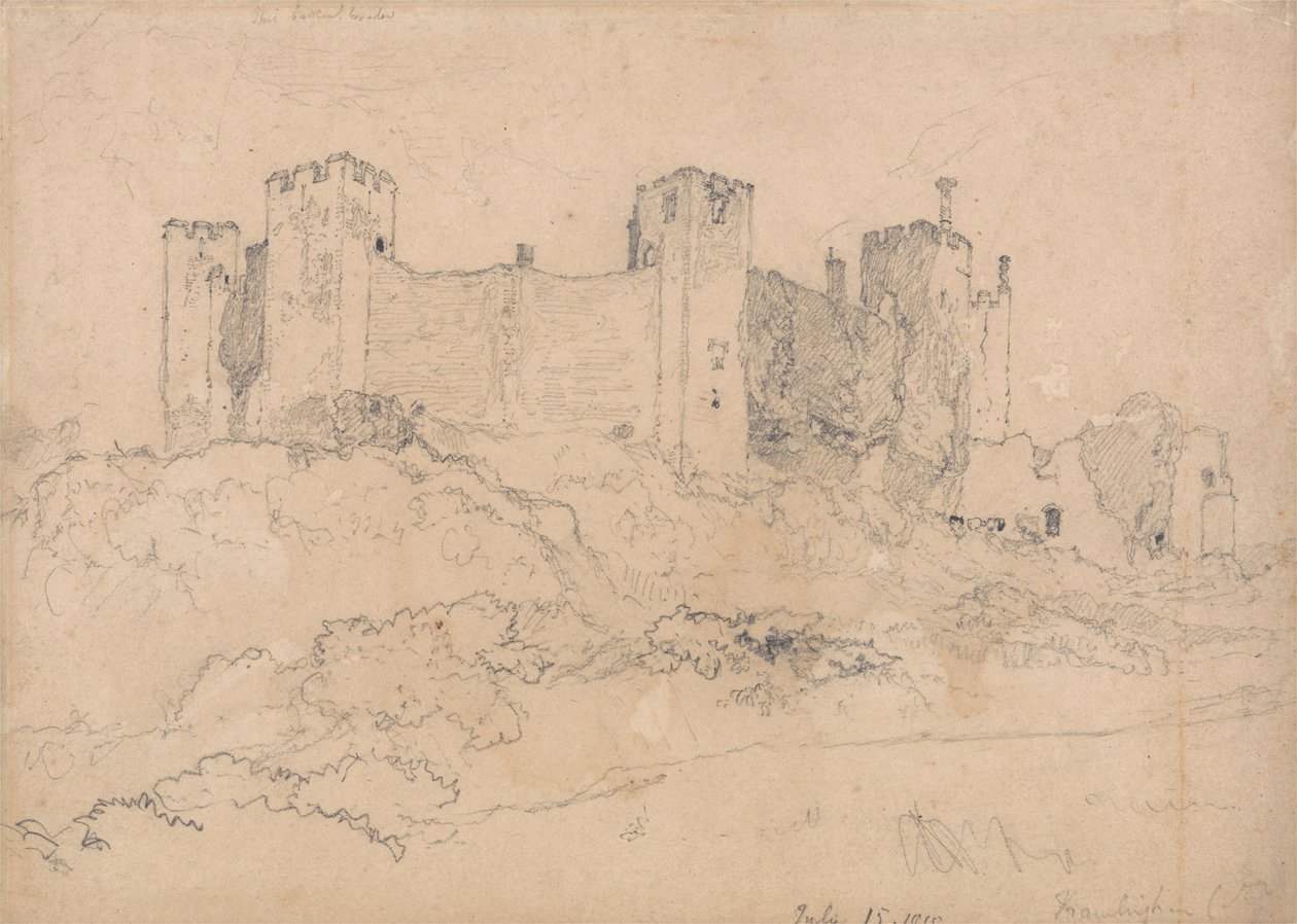 Kasteel van Framlingham, Suffolk door John Sell Cotman