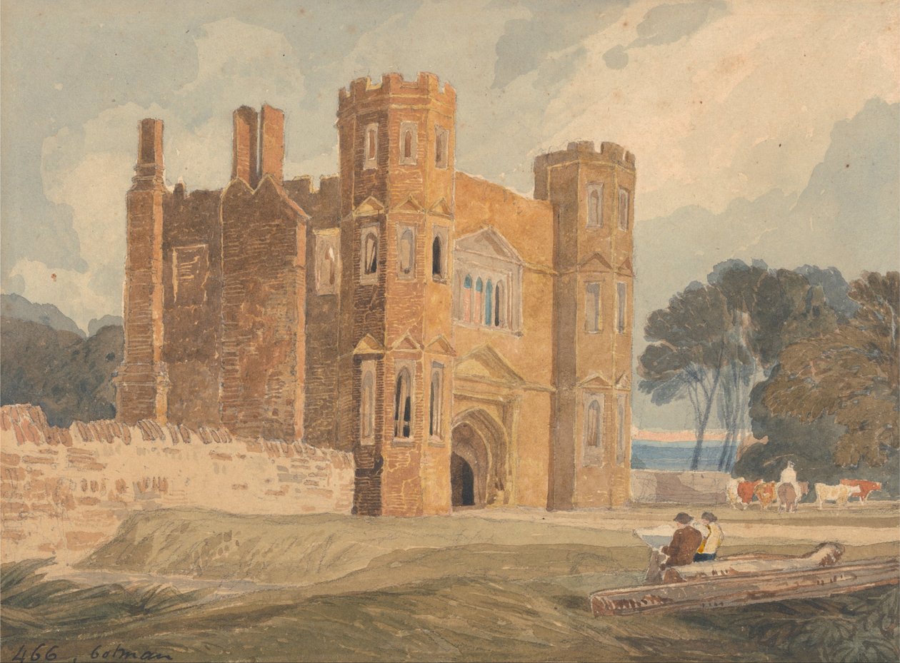 Poort, Saint Marys Wiggenhall, Norfolk door John Sell Cotman