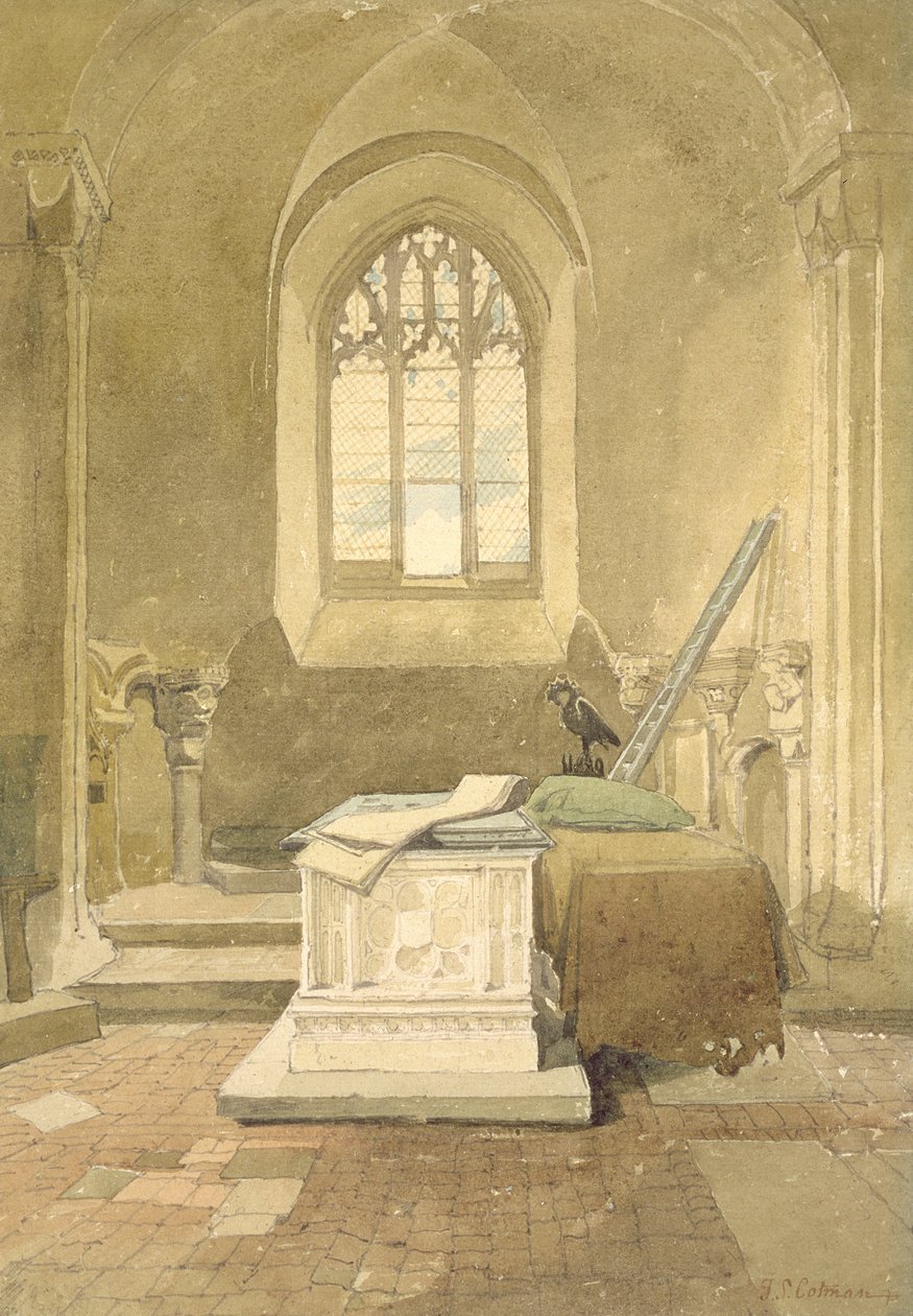 Jesus Chapel, Norwich Cathedral, ca. 1807 door John Sell Cotman