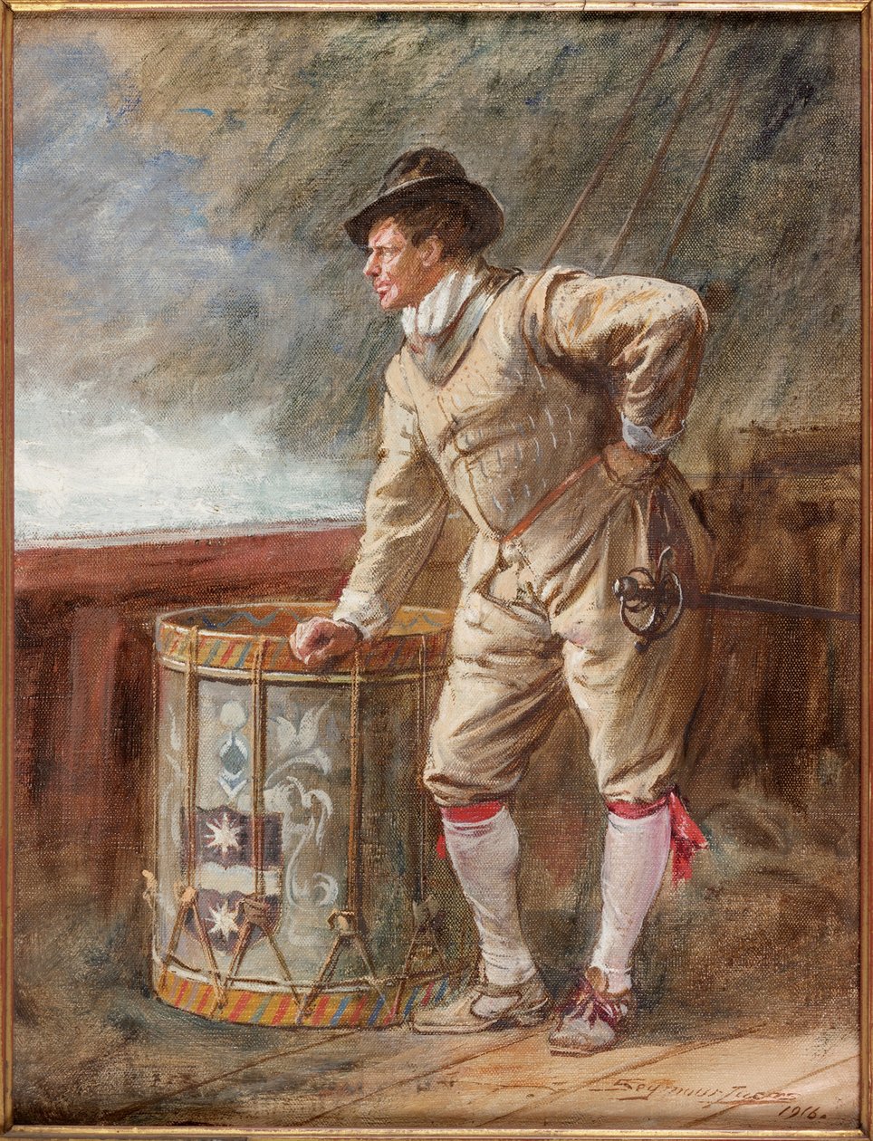 De Drum Watch, 1916 door John Seymour Lucas