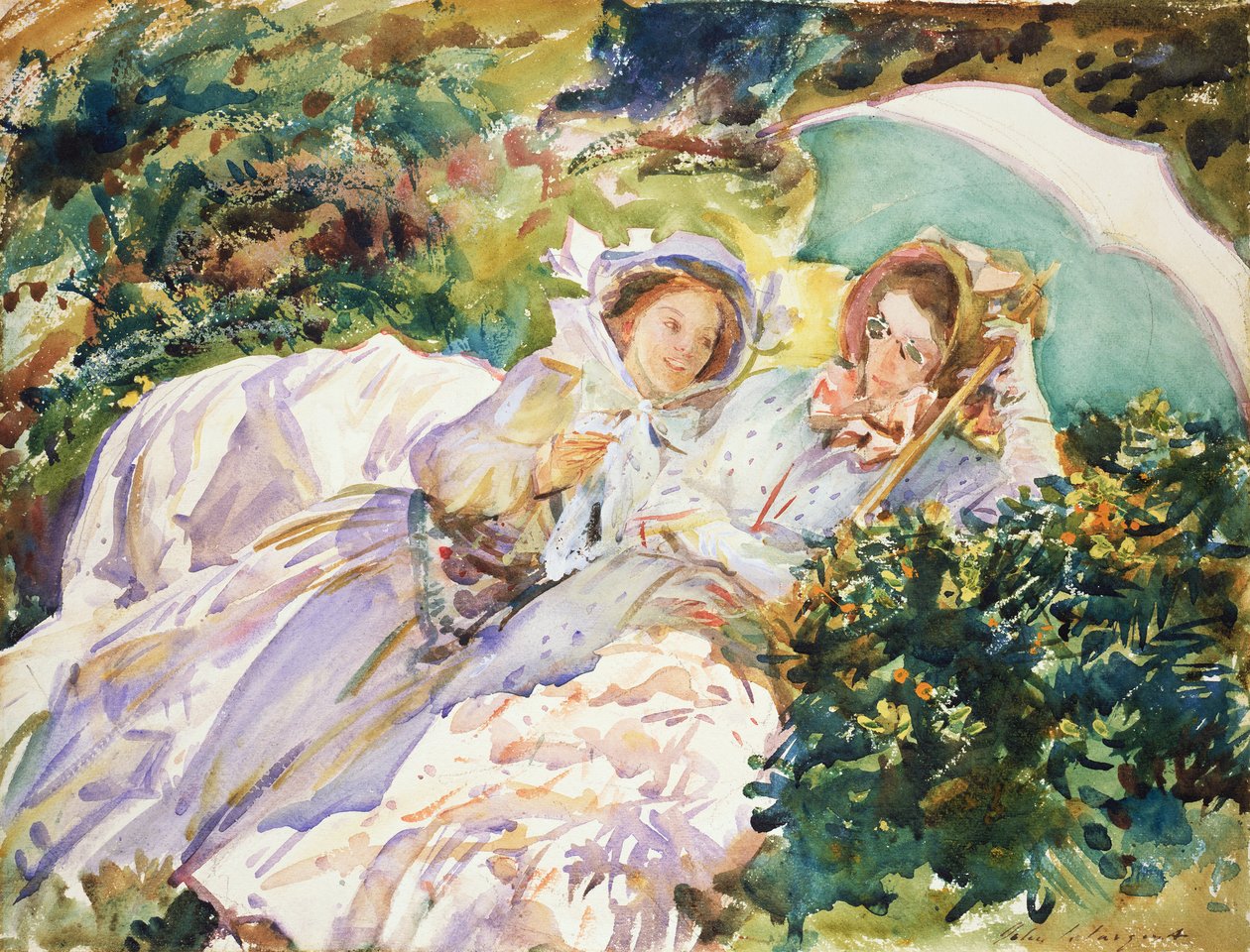 Simplonpas - De Tease door John Singer Sargent