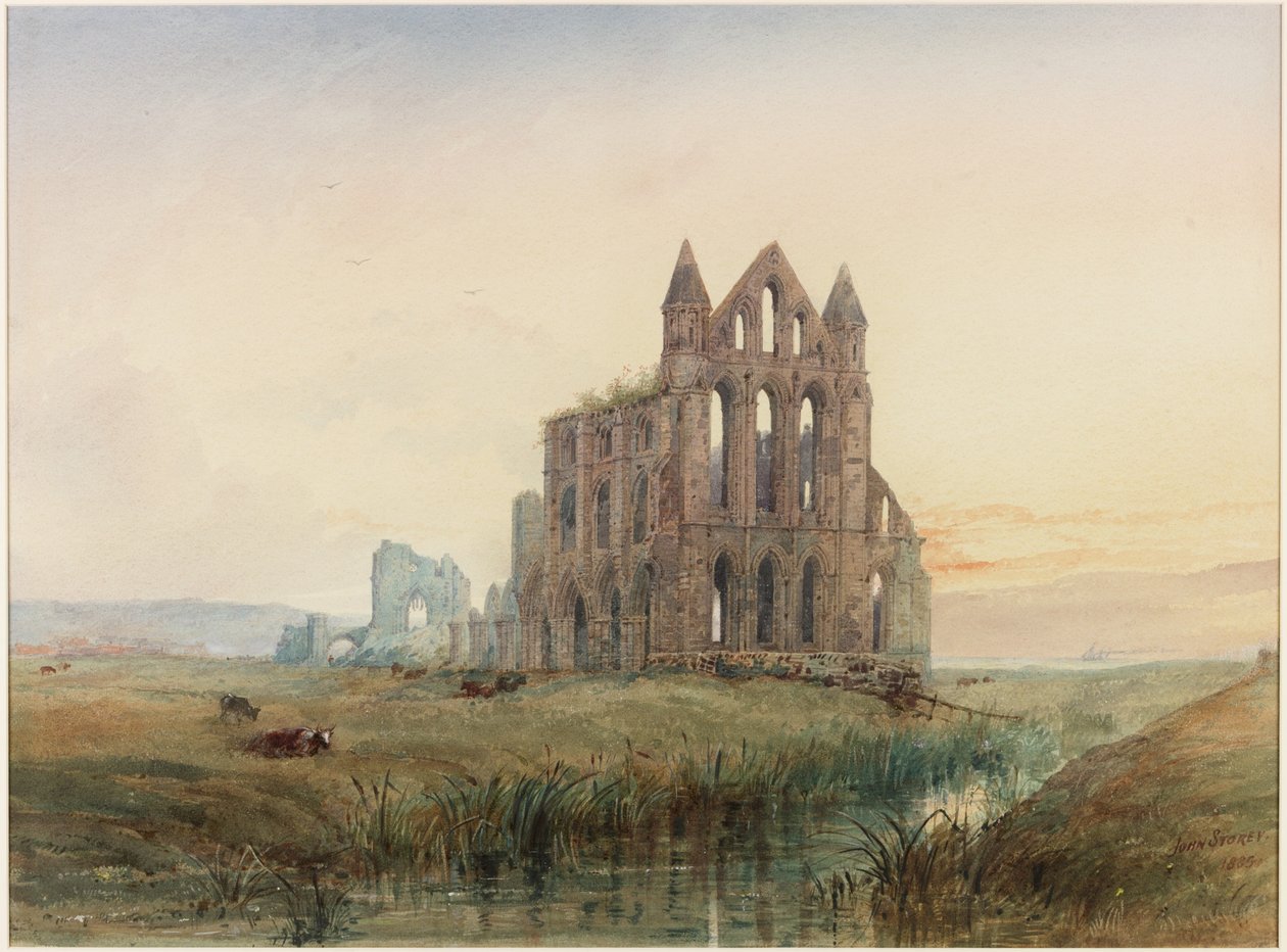 Whitby Abbey door John Storey