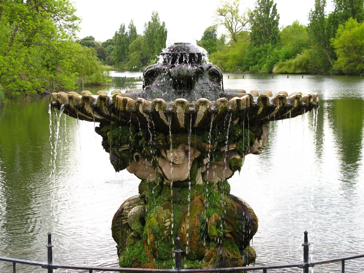 Fontein in de Italiaanse Tuin, 1861 door John Thomas