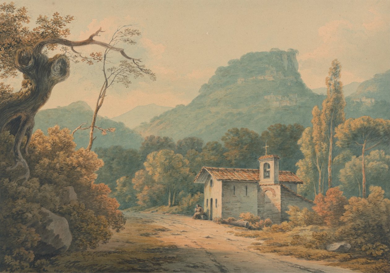 De Hermitage in Frascati door John Warwick Smith