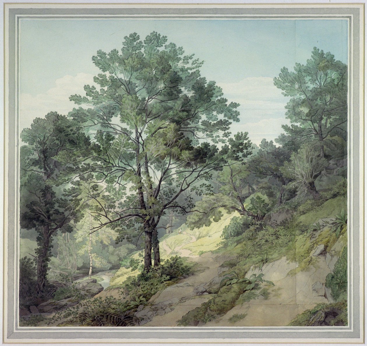 Uitzicht nabij Cantonteign, Devon door John White Abbott