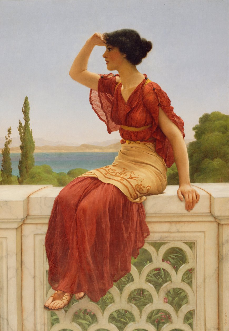 Het signaal, 1899 door John William Godward