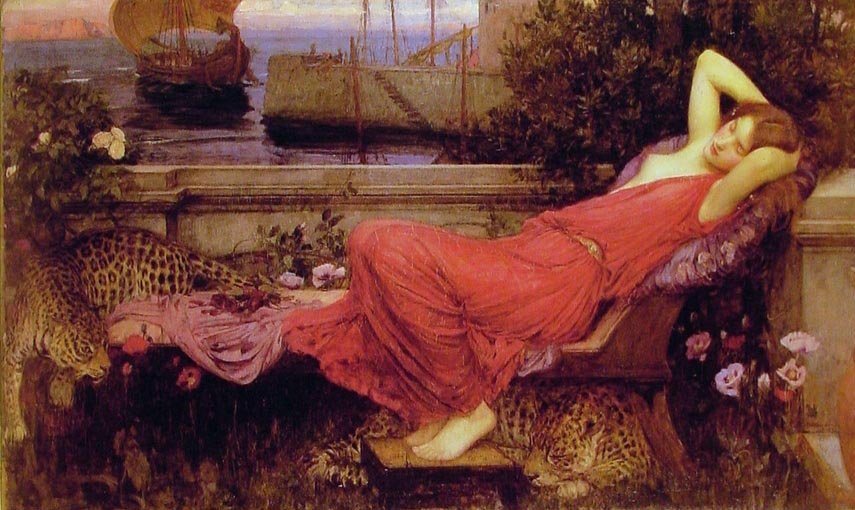 Ariadne door John William Waterhouse