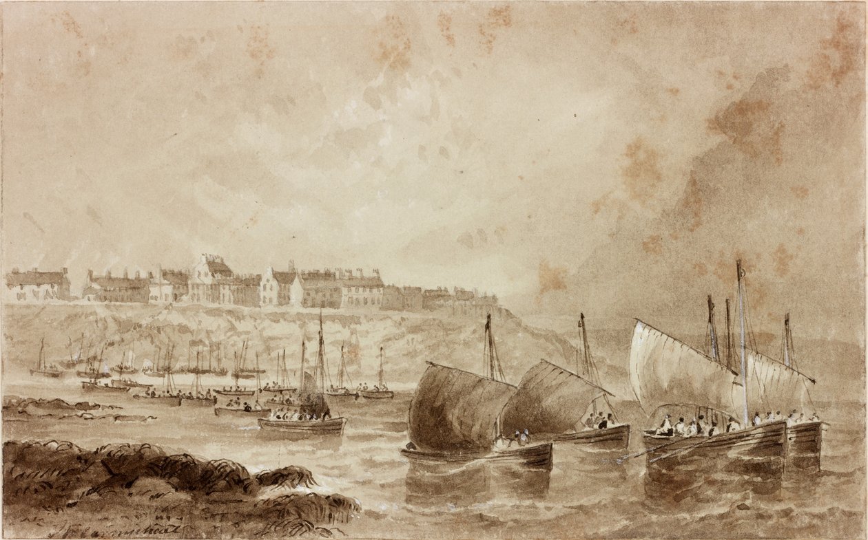 Cullercoats door John Wilson Carmichael