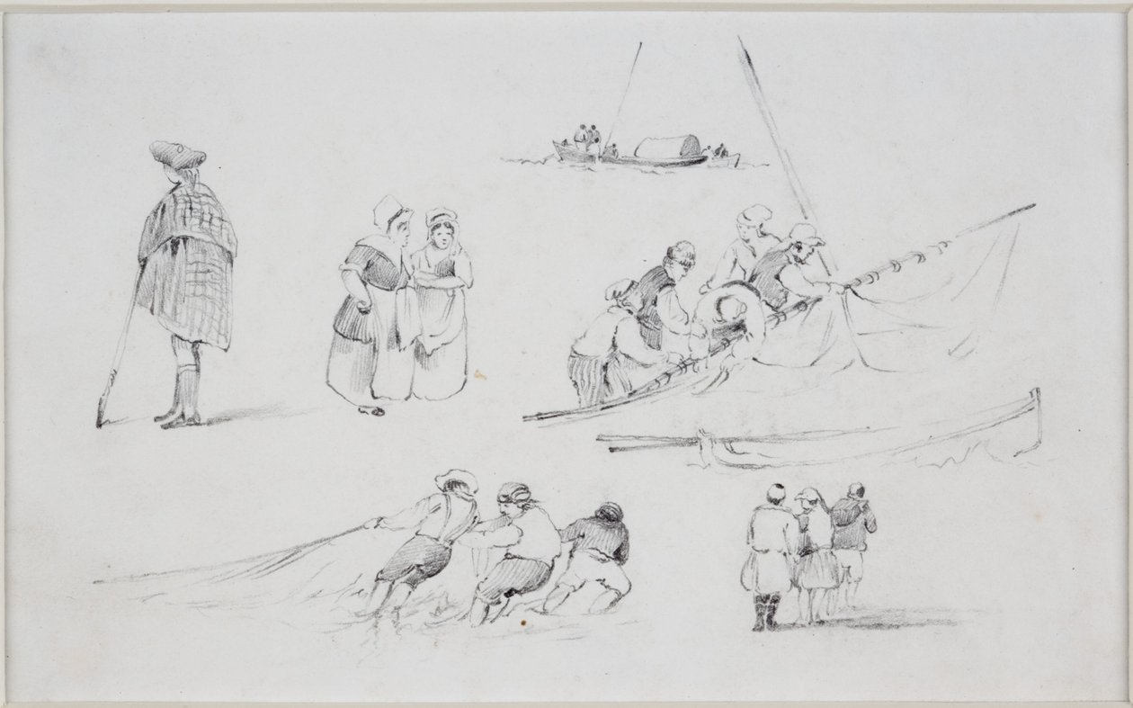 Figurenstudies door John Wilson Carmichael
