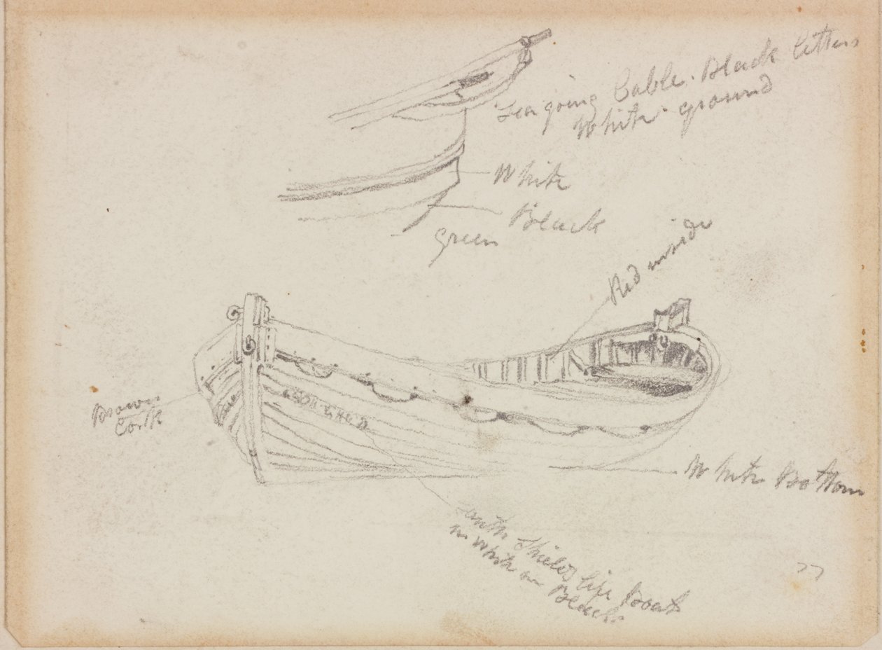 Reddingsboot door John Wilson Carmichael