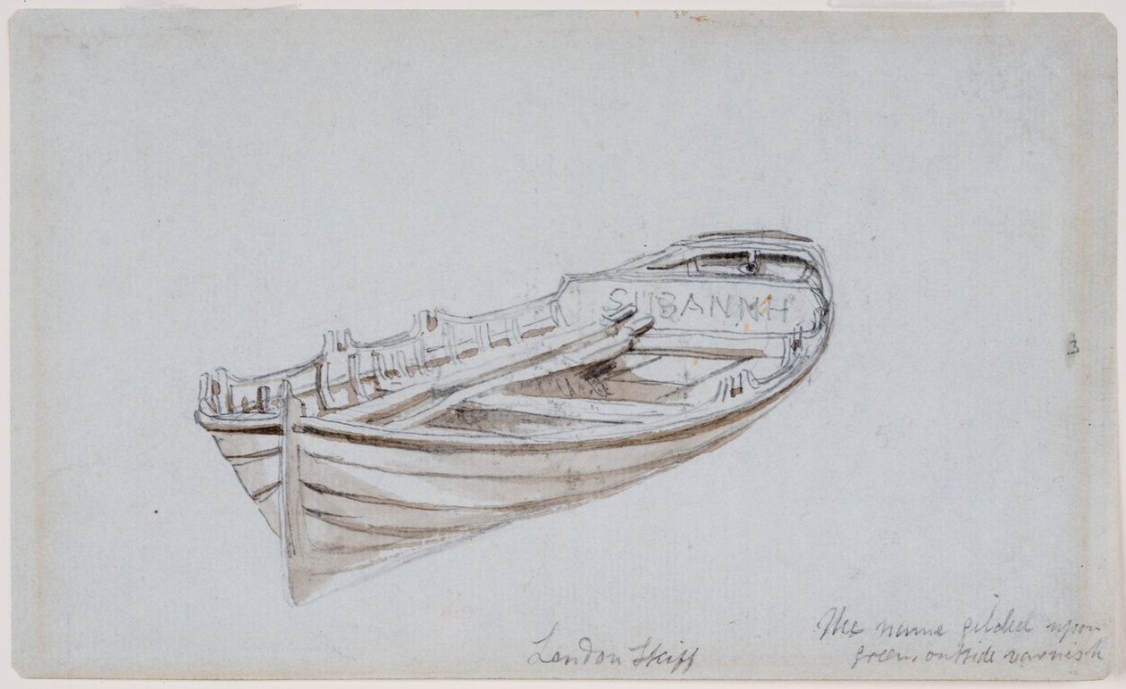 Londense skiff door John Wilson Carmichael