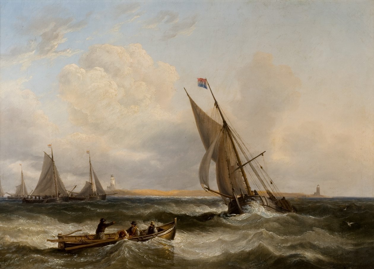Zeegezicht door John Wilson Carmichael
