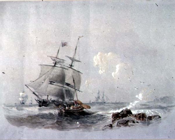 Scheepvaart door John Wilson Carmichael
