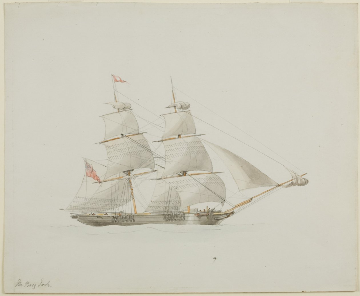 De Brig Jack door John Wilson Carmichael