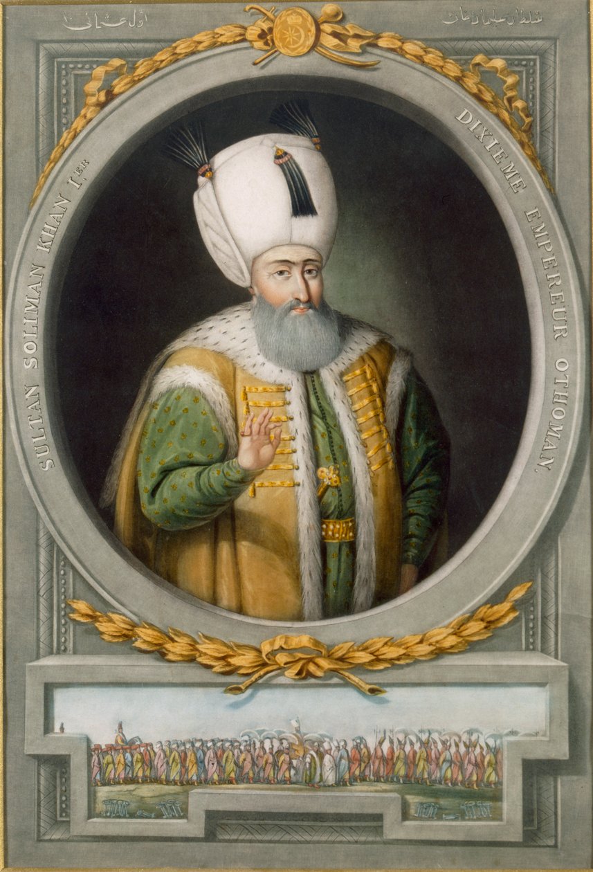 Sultan Suleiman Khan I, 10e sultan van het Ottomaanse Rijk, 1815 door John Young