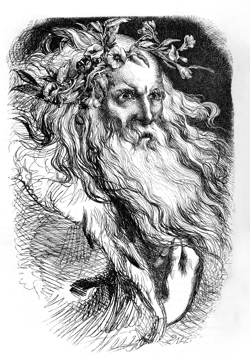 Koning Lear door John (after) Gilbert