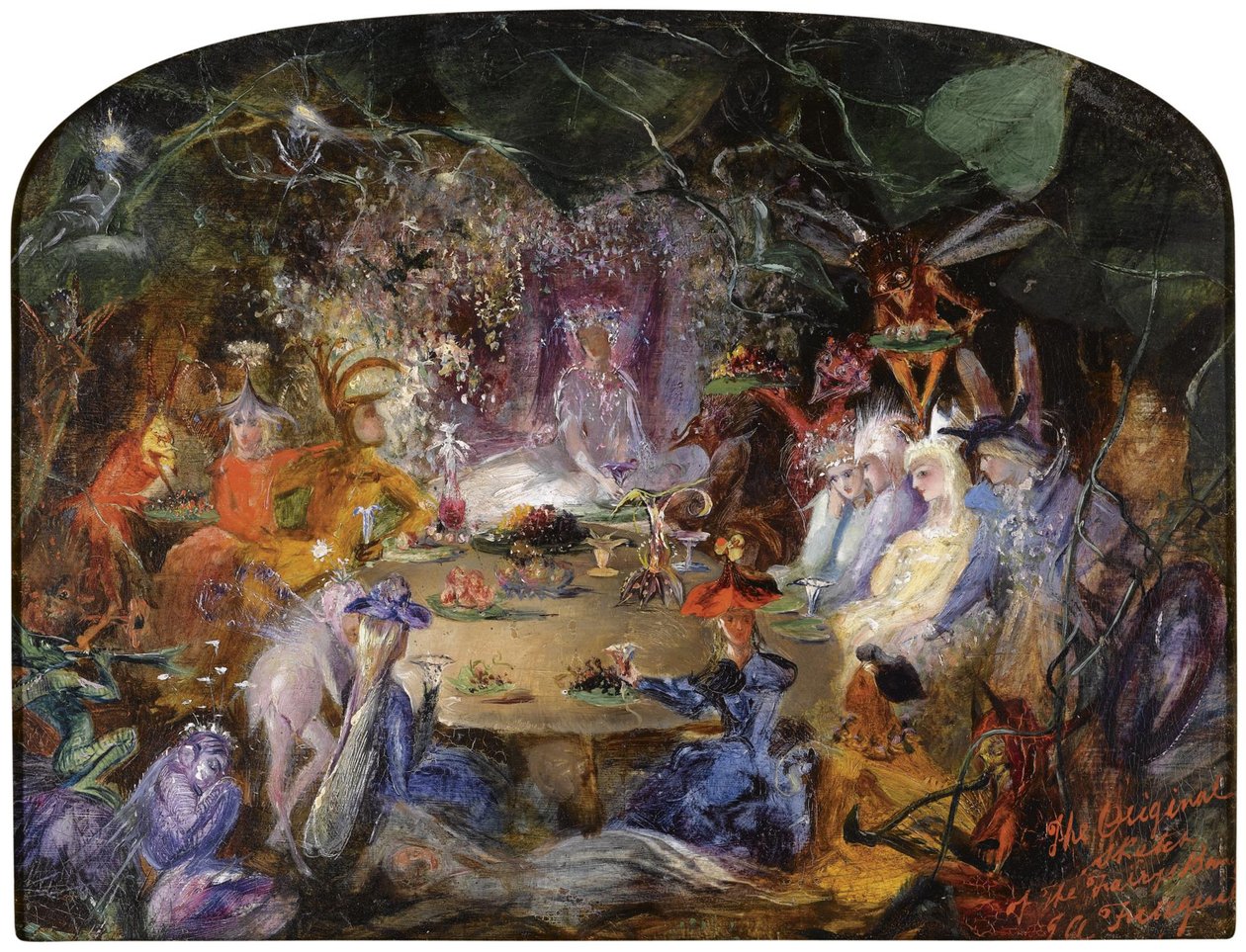 Het banket van de feeën, c. 1858 door John Anster Fitzgerald