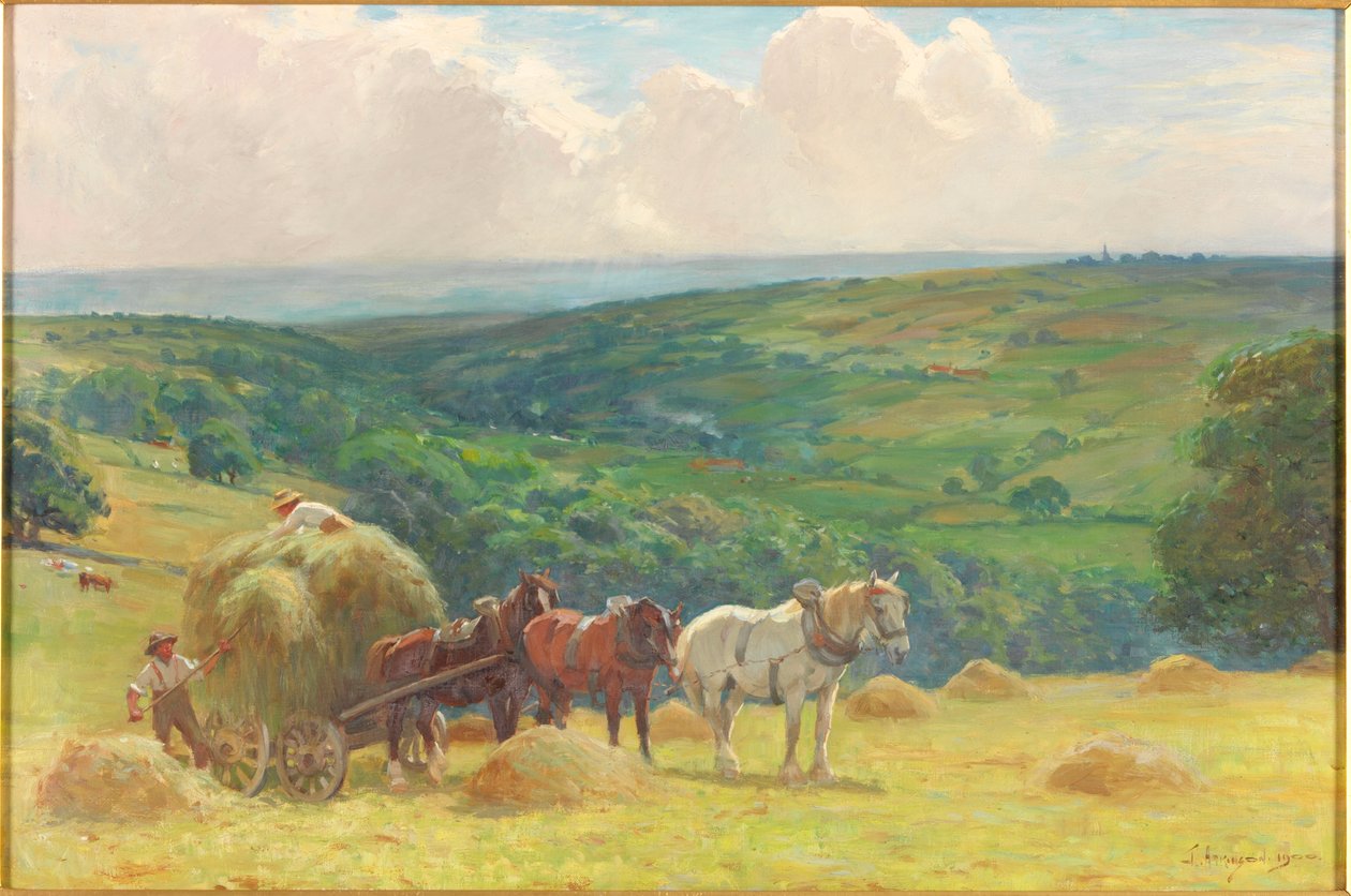Hooien, 1900 door John Atkinson