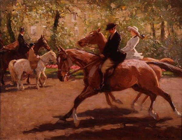 Ruiters in Rotten Row door John Atkinson