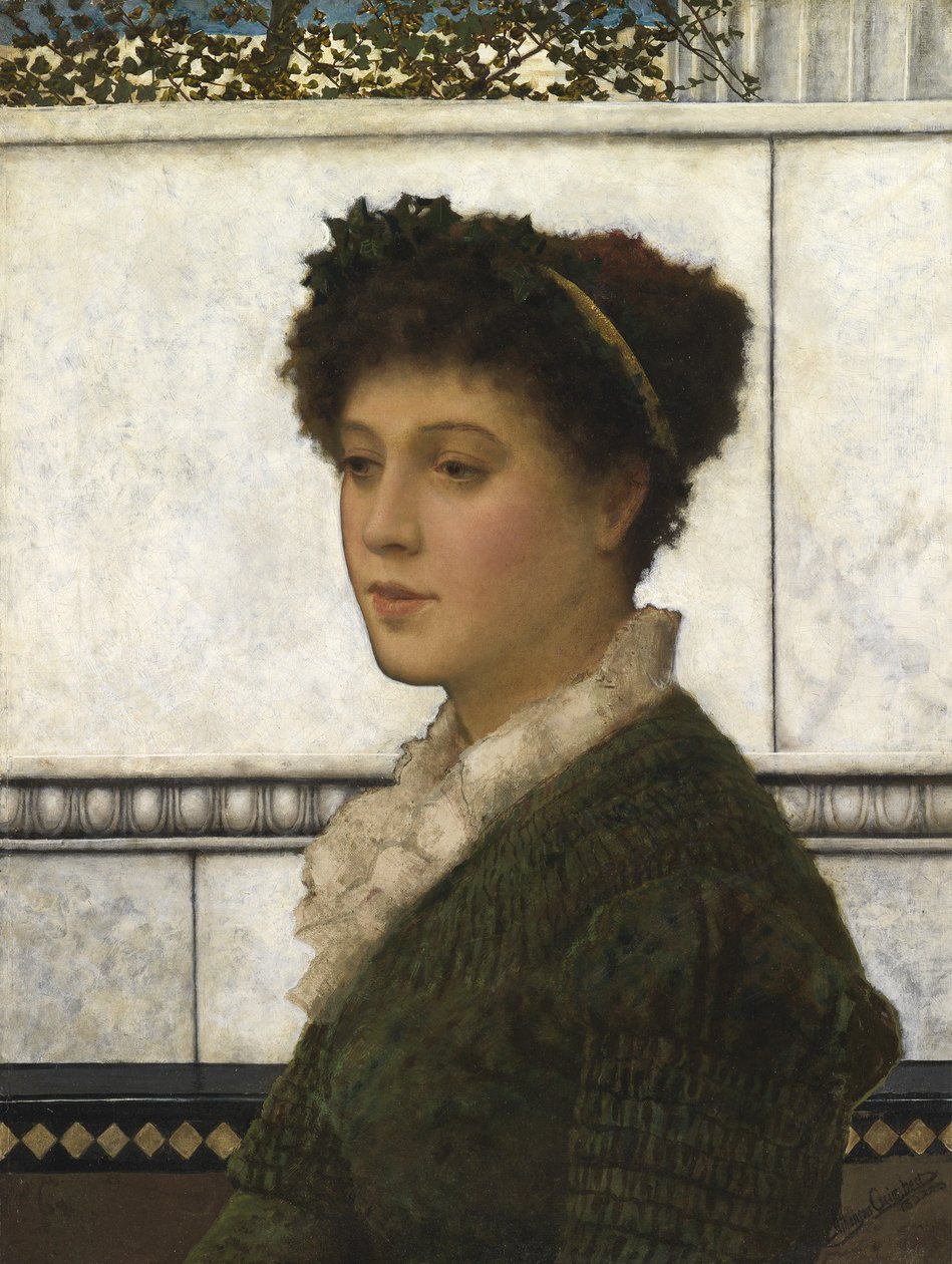 Brunetta, 1882 door John Atkinson Grimshaw