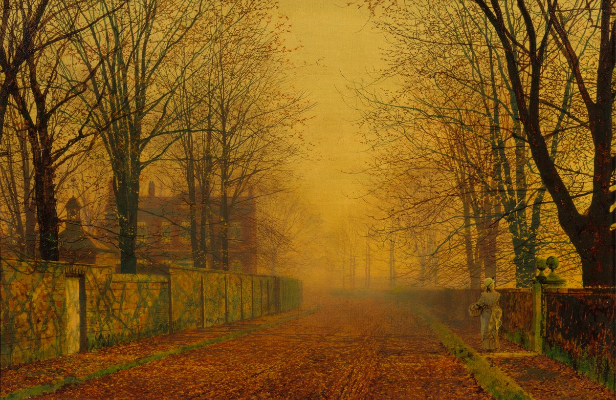 Avondgloed door John Atkinson Grimshaw