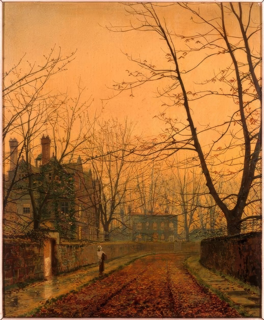 Hampstead – Herfstgoud door John Atkinson Grimshaw